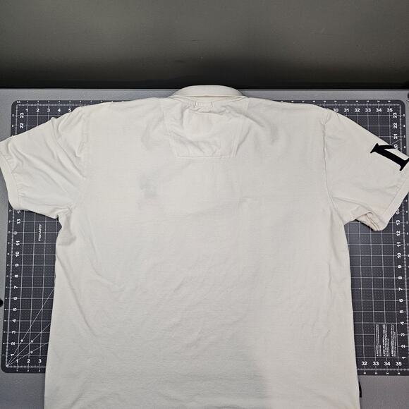 Marc Ecko Polo Shirt XXXL 3XL Cut Sew Skull Scissors Y2K Streetwear Barbour - Picture 9 of 12